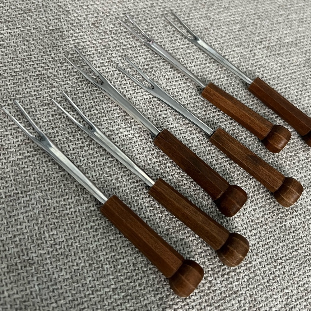 Vintage Midcentury Small Fork Set 6pc